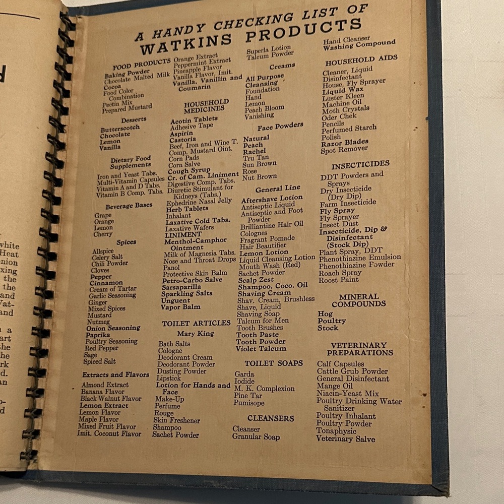 Vintage J. R. Watkins Blue Cook Book - Picture 10 of 11